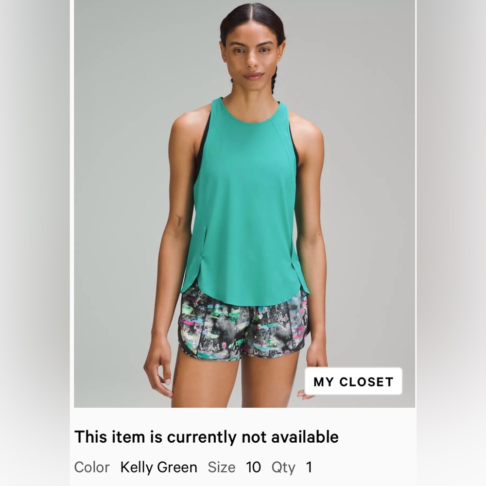 Split Back High Neck Running Training Top - image 1